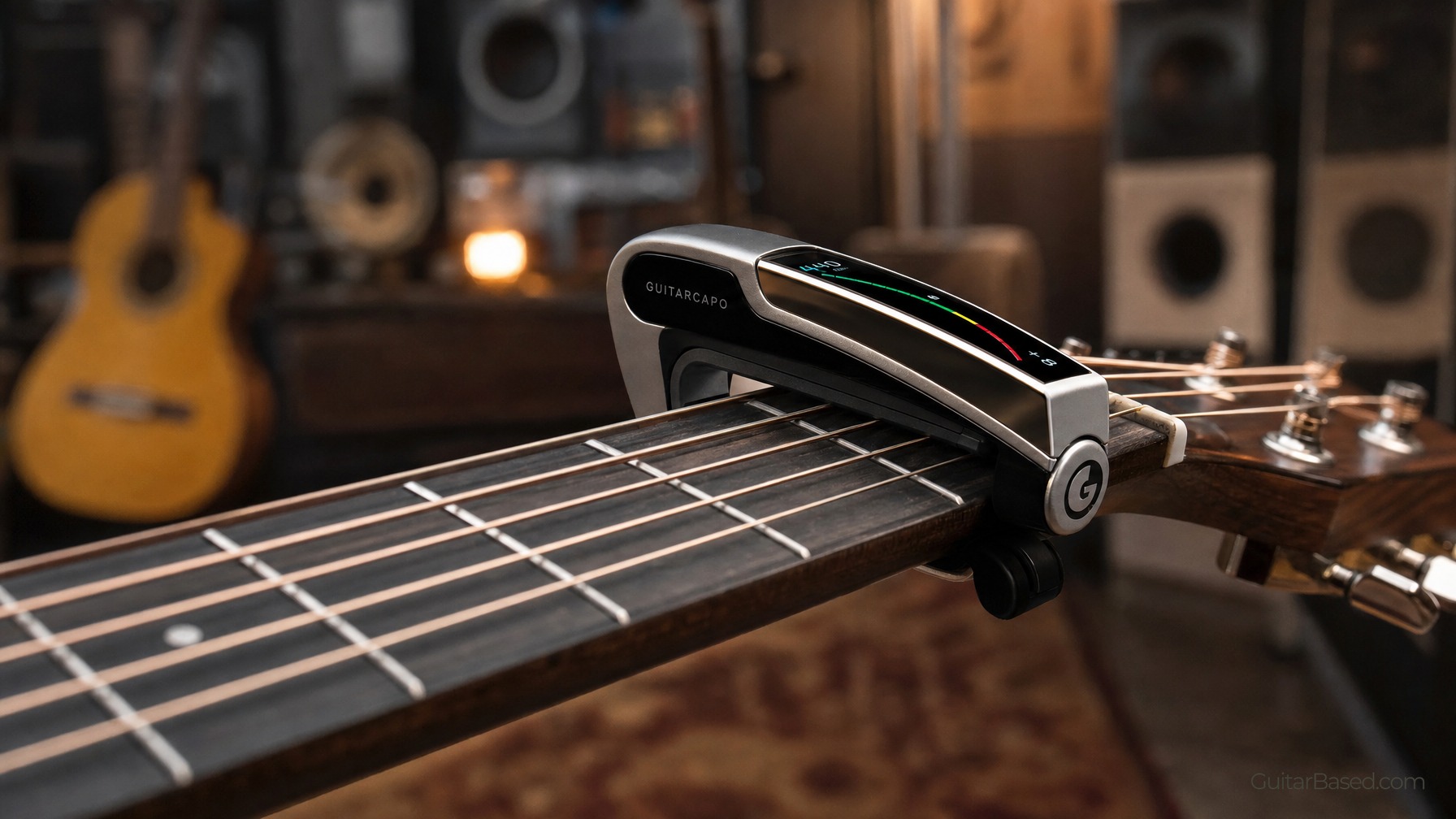 Capo with Built-In Tuner Functionality