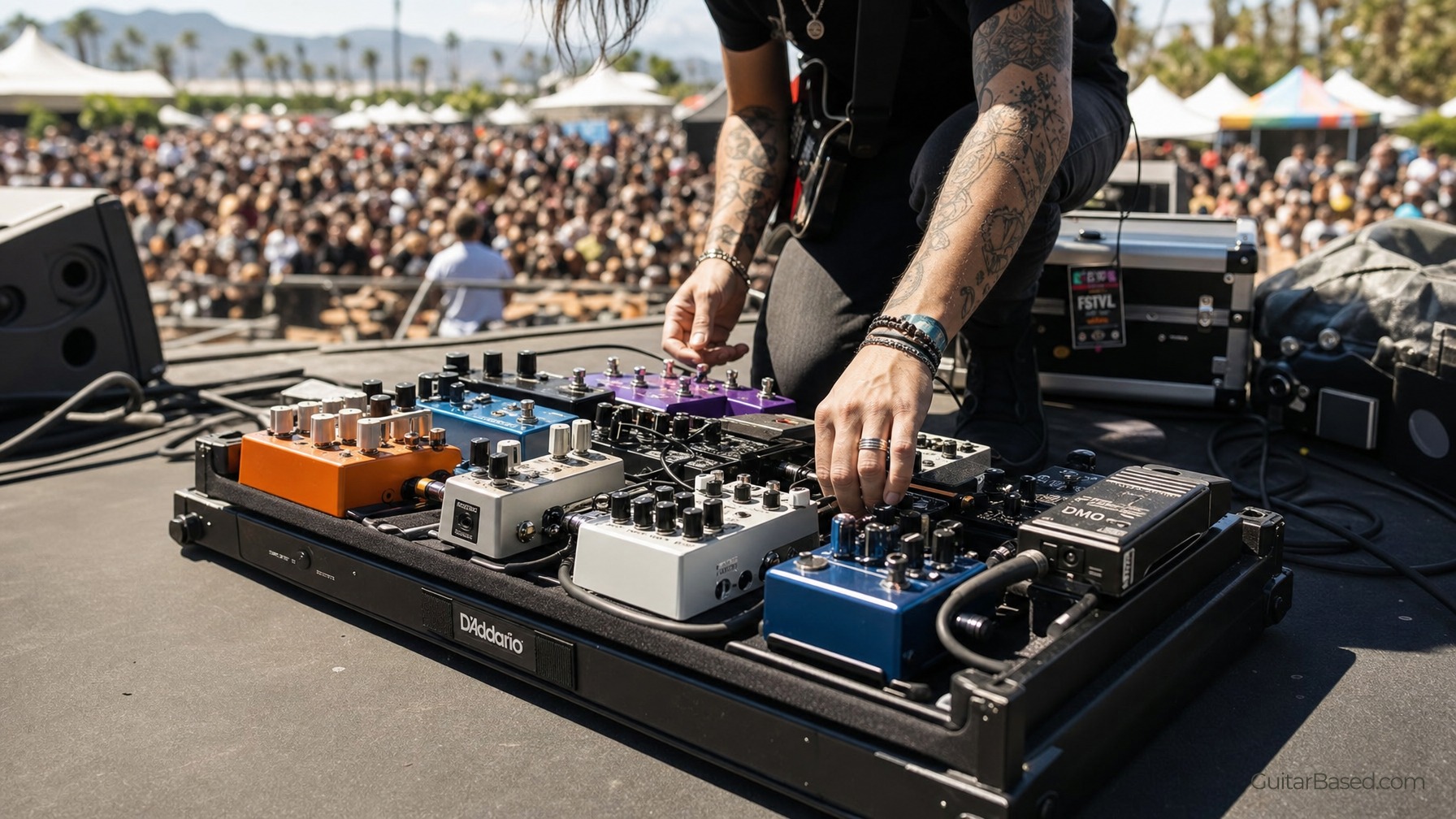 Portable Pedalboard For Easy Set-Up